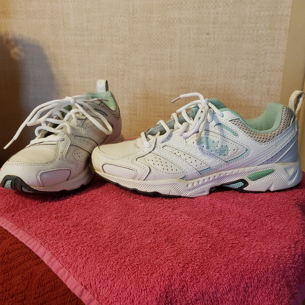 Fila Sneakers Shoes White Leather 8 1/2